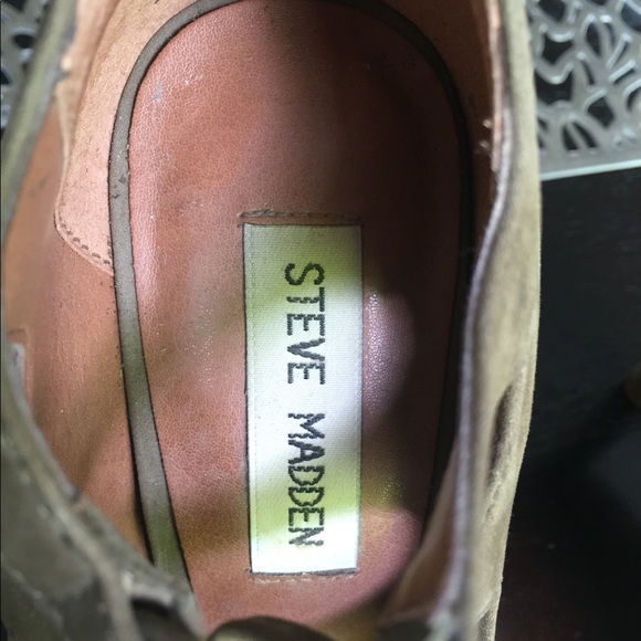 Steve Madden Ballerina Olive Heels 5.5 - Picture 6 of 6